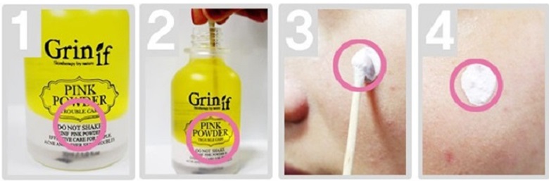 Cách dùng Grinif Pink Powder