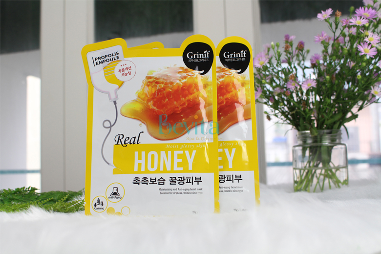 Công dụng mặt nạ sáp ong chống nhăn Grinif Real Honey Mask 25g