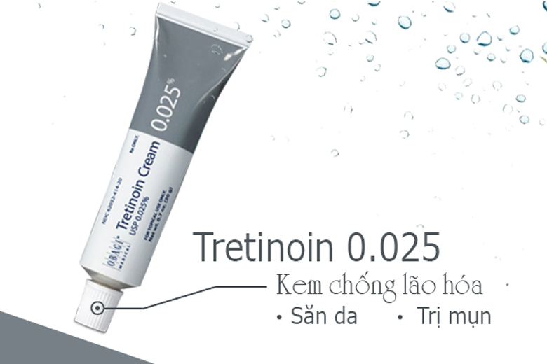 Công dụng kem điều trị mụn, giảm lão hóa da Obagi Tretinoin 0.025% 20g