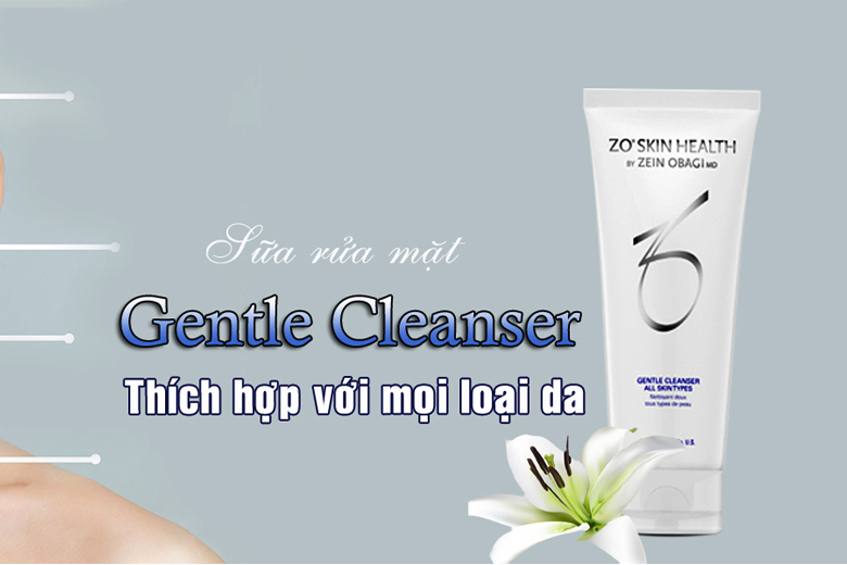 Công dụng sữa rửa mặt dịu nhẹ Zo Skin Health Gentle Cleanser 200ml