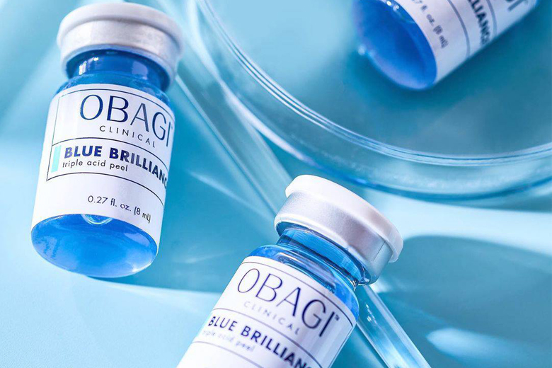 Bộ peel da tại nhà Obagi Clinical Blue Brilliance Triple Acid Peel (4 lọ x 8ml)
